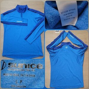 Sunice 1/4 Quarter Zip Mock Neck Size Small Long Sleeve Blue Pullover # S77005
